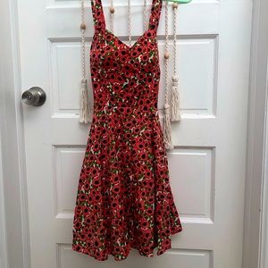Salmon/Coral Pink Summer Dress